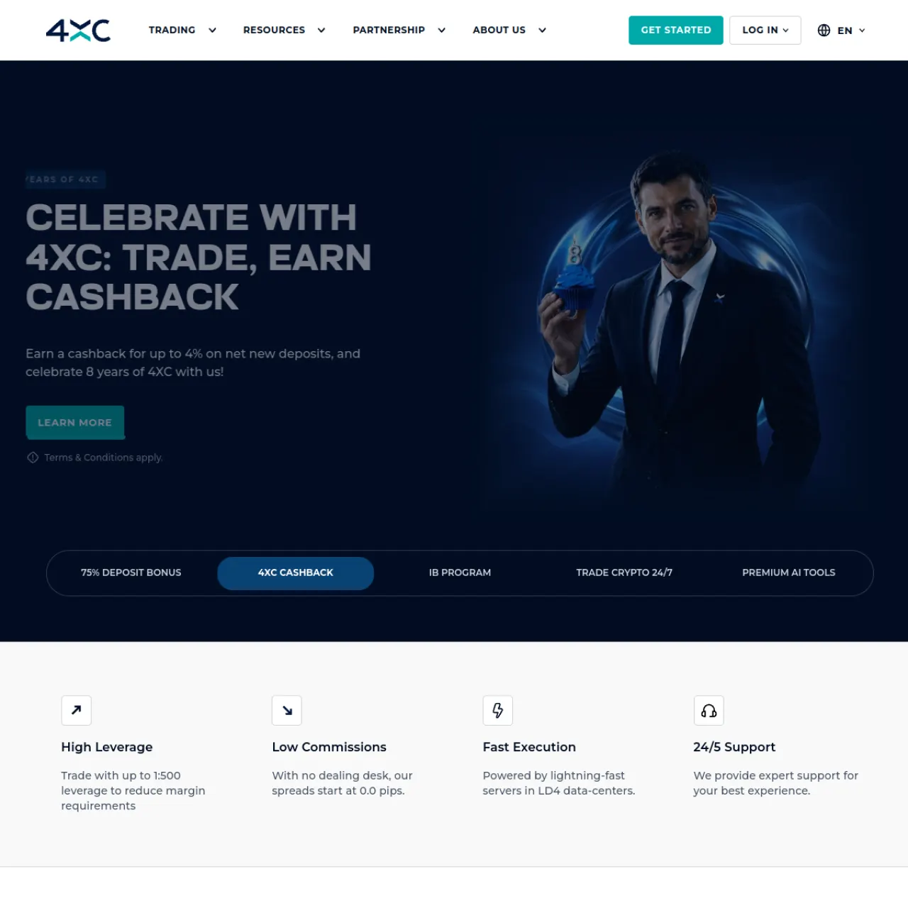 4XC website screenshot