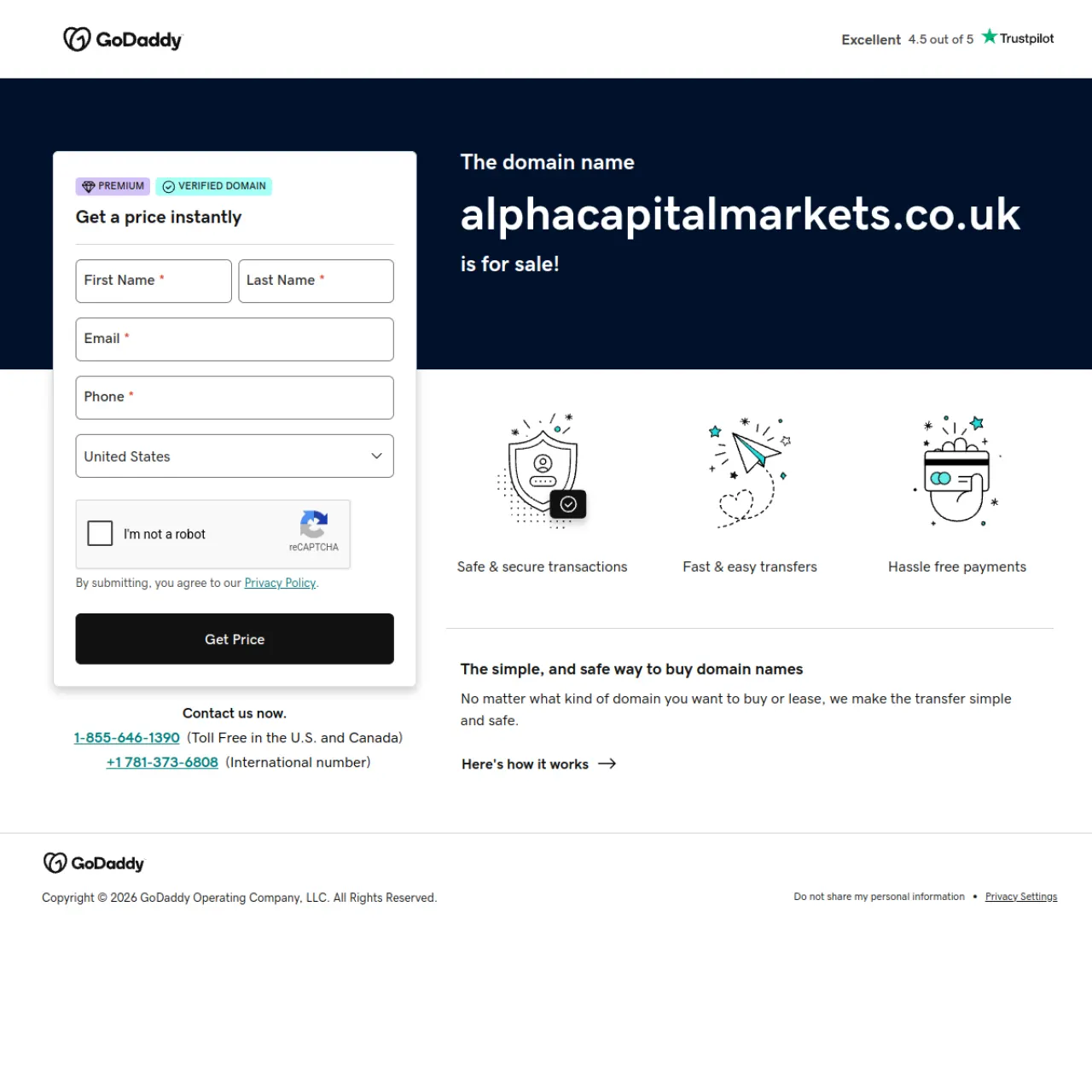 Alpha Capital Markets website screenshot
