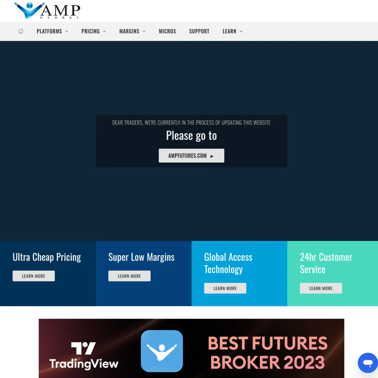 AMP Global website screenshot