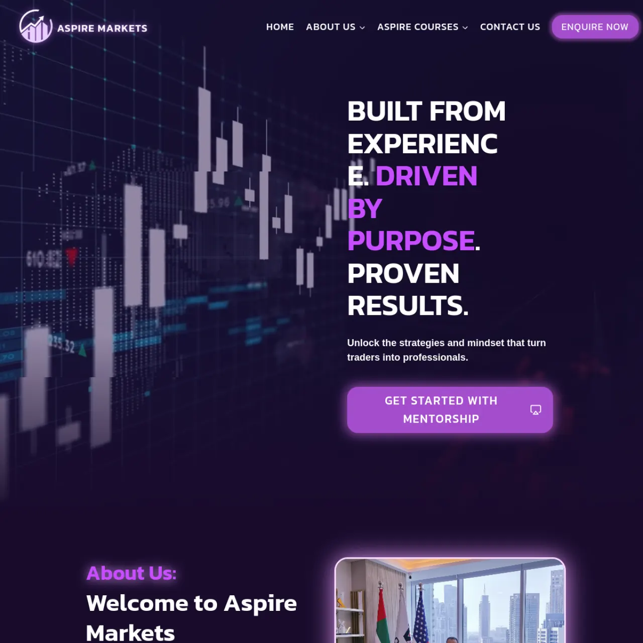 Aspire Markets website screenshot