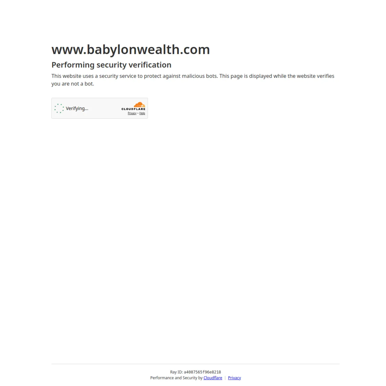 Babylon Wealth website screenshot
