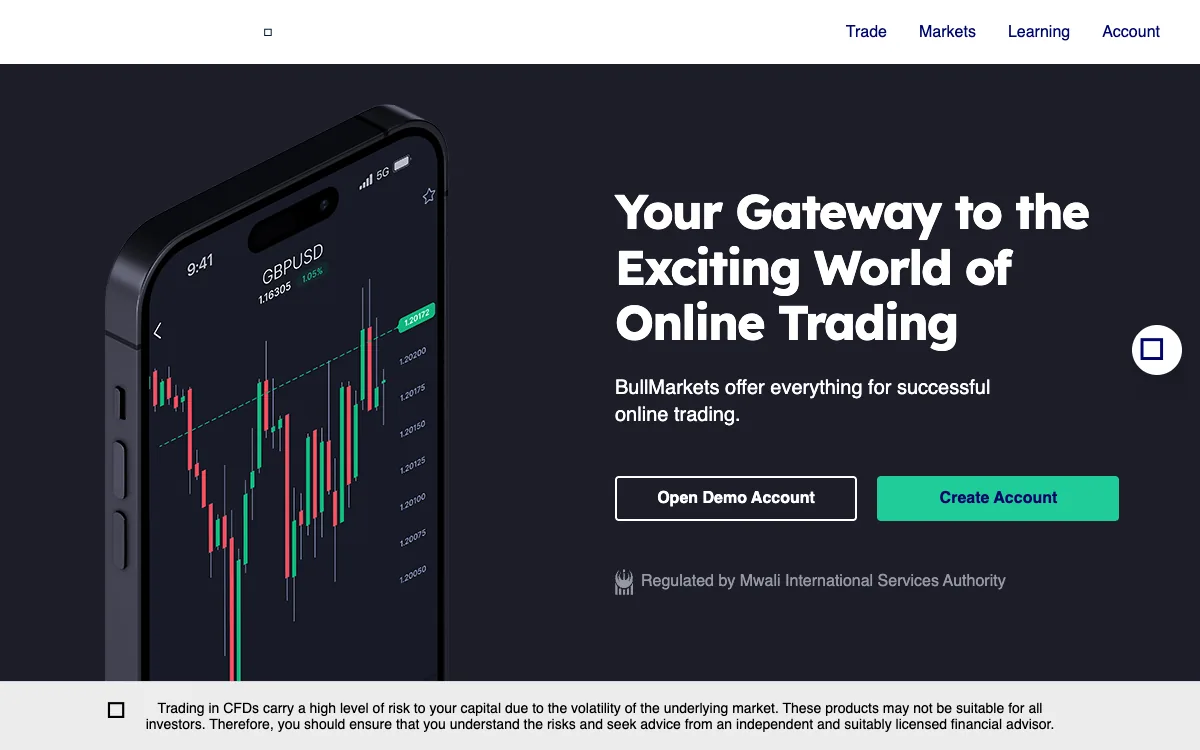 BullMarkets website screenshot