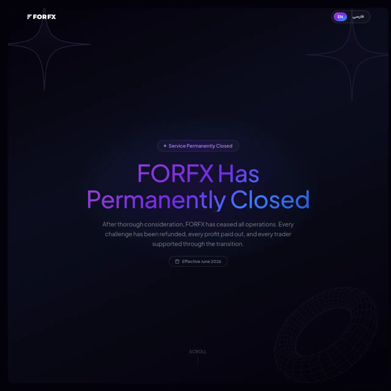 FORFX website screenshot