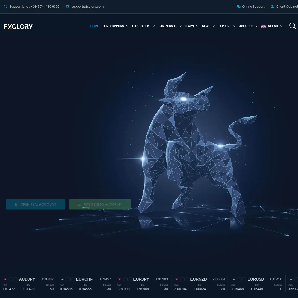 FXGlory website screenshot