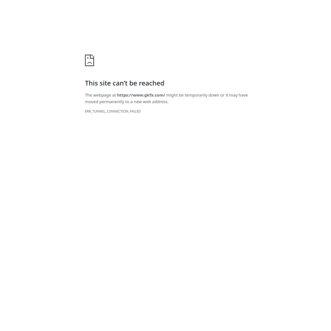 GKFX website screenshot