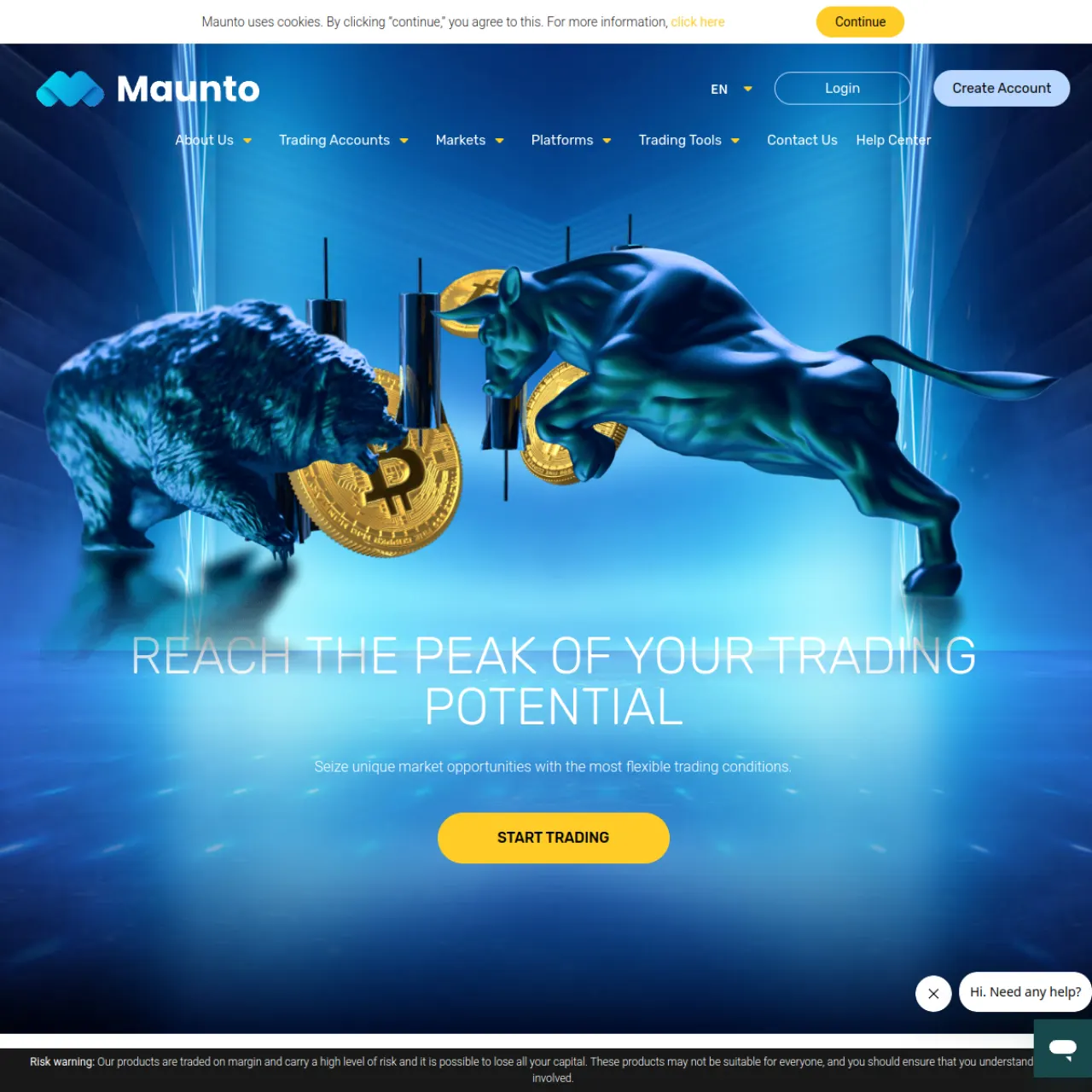 Maunto website screenshot