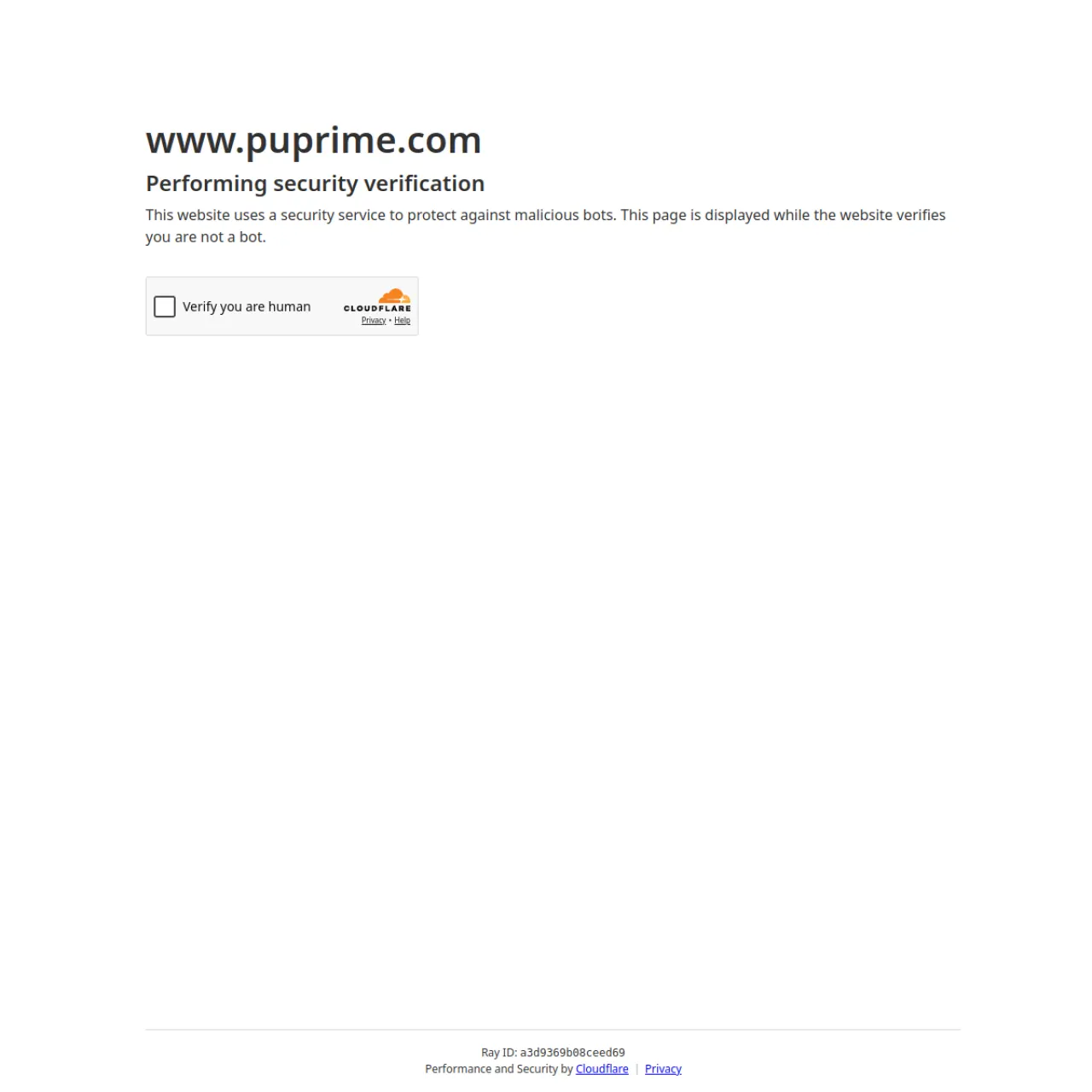 PU Prime website screenshot