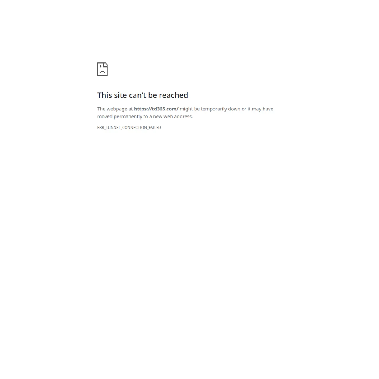 TD365 website screenshot