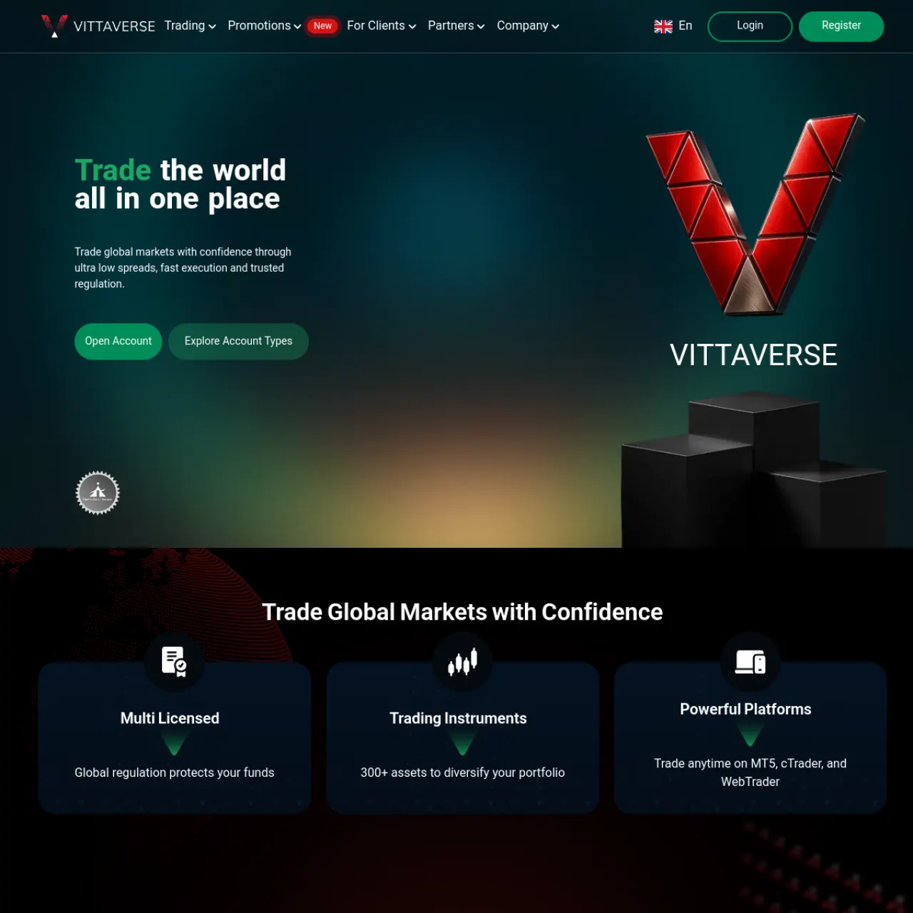 Vittaverse website screenshot