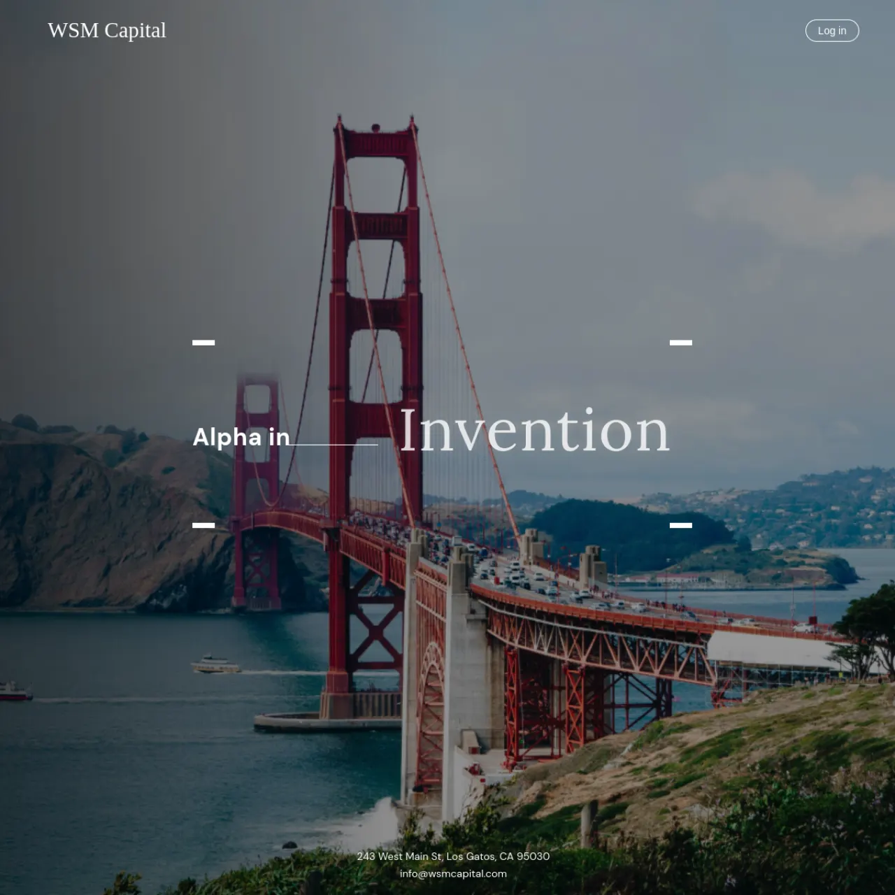 WSM Capital website screenshot
