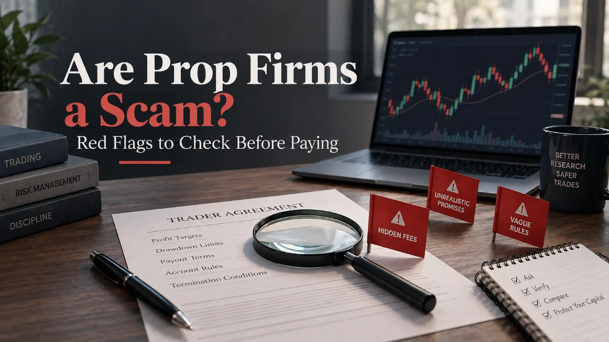 Are Prop Firms a Scam? Red Flags to Check Before Paying