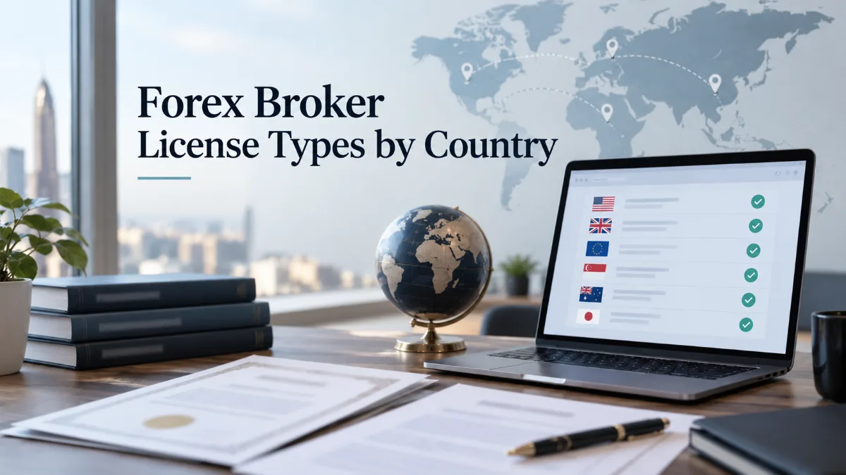 Forex Broker License Types by Country