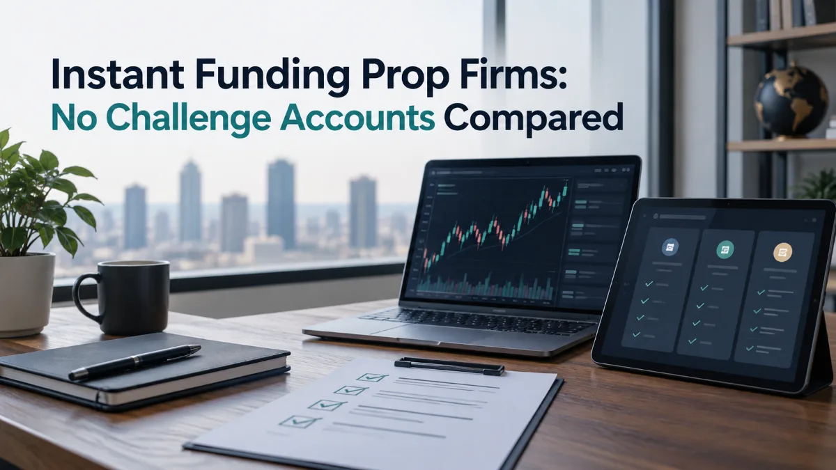 Instant Funding Prop Firms: No Challenge Accounts Compared