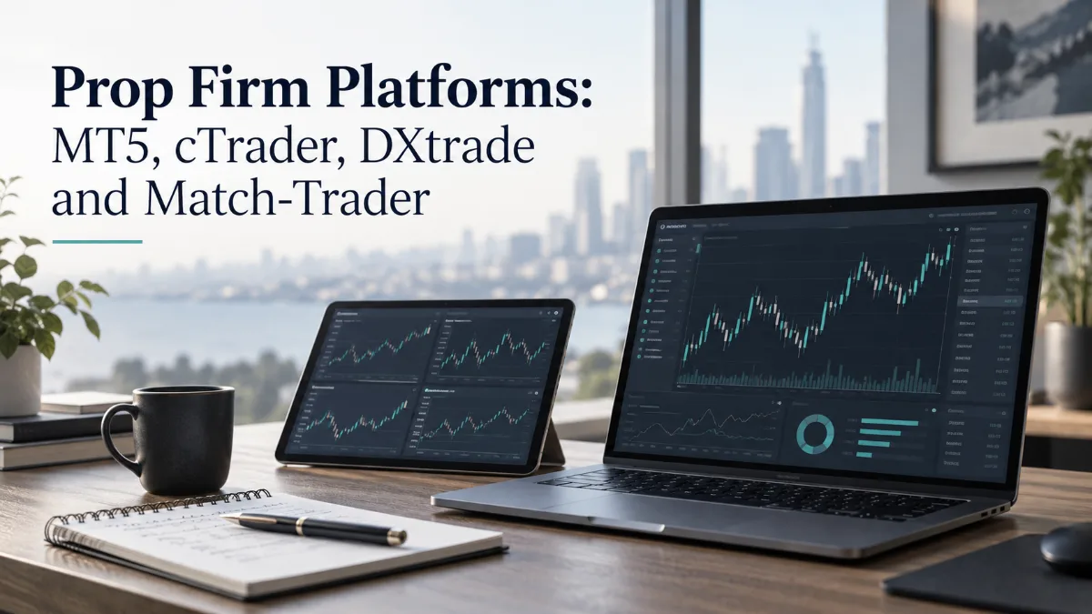 Prop Firm Platforms: MT5, cTrader, DXtrade and Match-Trader