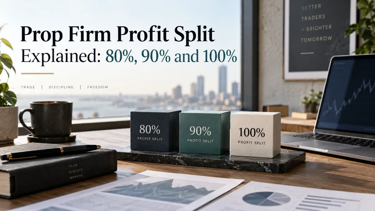 Prop Firm Profit Split Explained: 80%, 90% and 100%